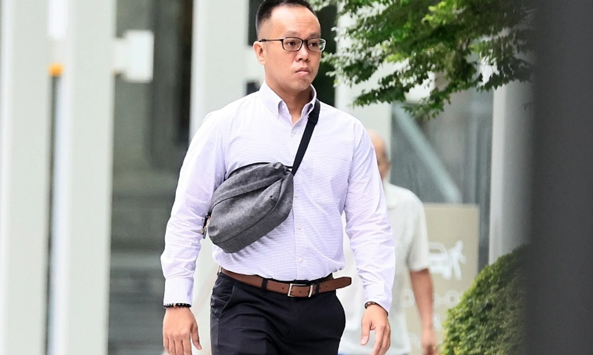 Edmund Kwek Jun Wei, 34, is said to have caused grievous hurt by committing a rash act by cycling recklessly and colliding with a jogger.