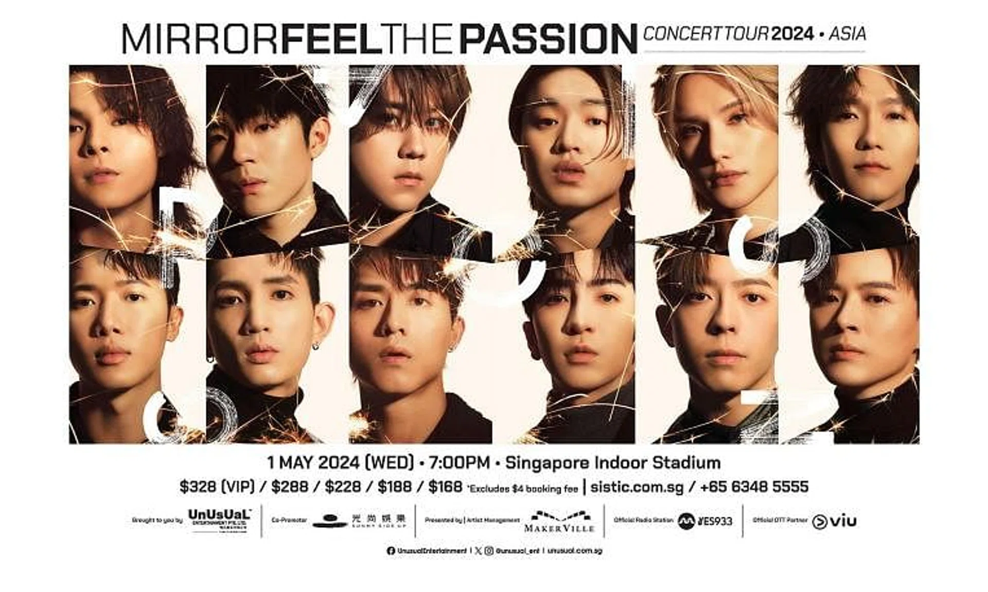 Mirror will be performing at the Singapore Indoor Stadium as part of their Mirror Feel The Passion Concert Tour 2024.