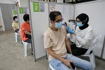 Vaccination centre busy on first day of bivalent vaccine roll-out