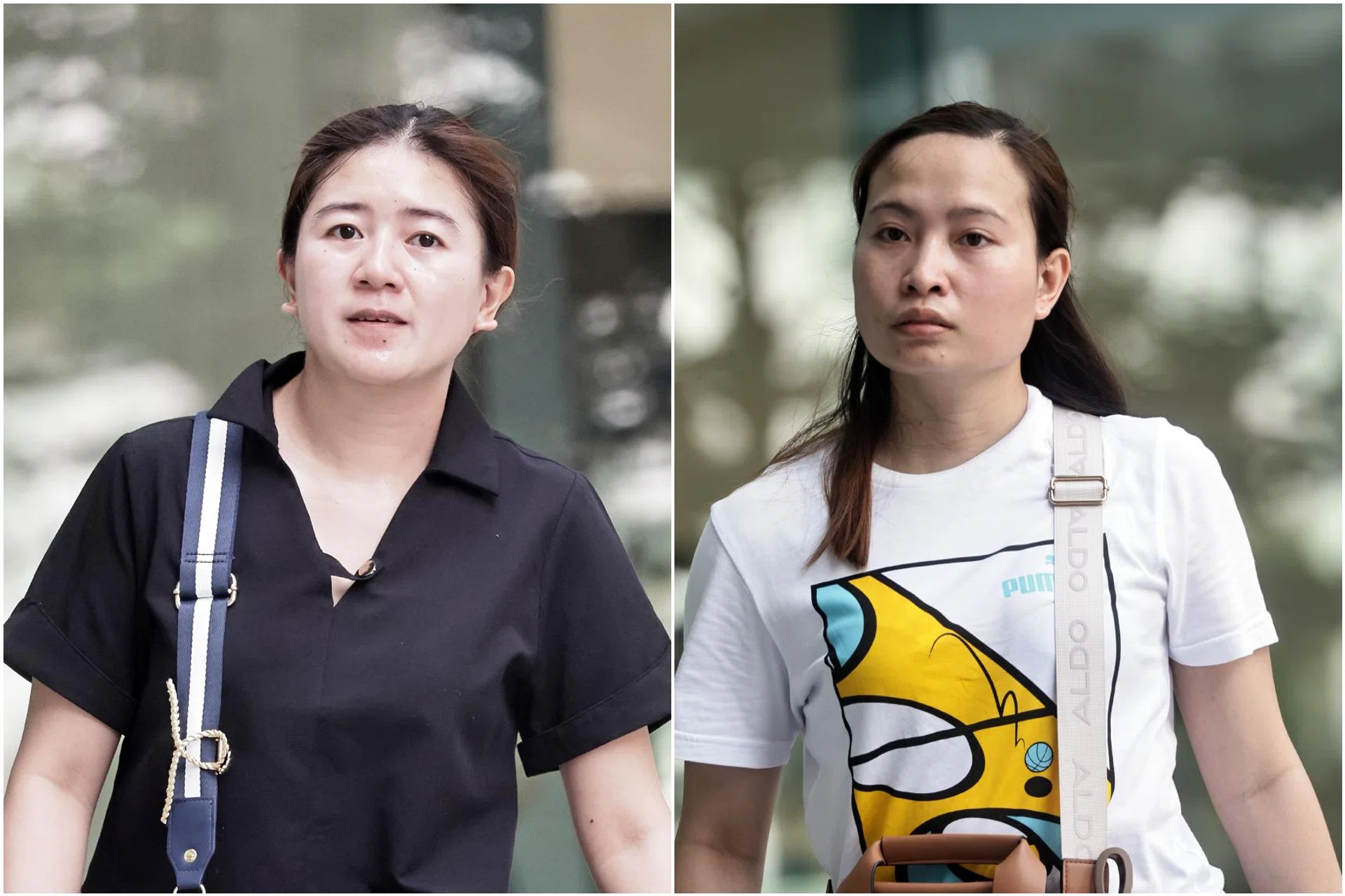 Torres Alyssa Riva Fernan (left) and Conol Almira Joy Torres were jailed for four and six weeks respectively on July 17.
