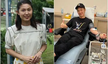 Actors Lina Ng, Shaun Chen answer call to donate blood
