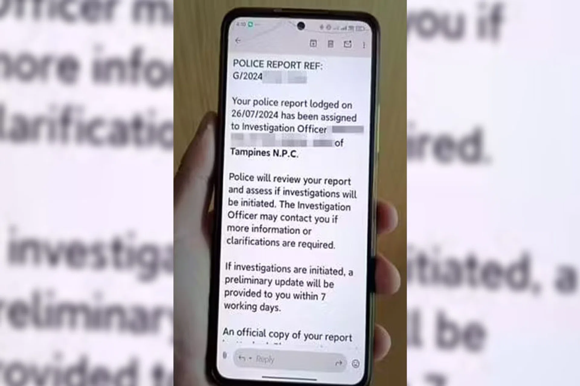 The father said the woman wore a mask throughout which made her behaviour 'questionable'.