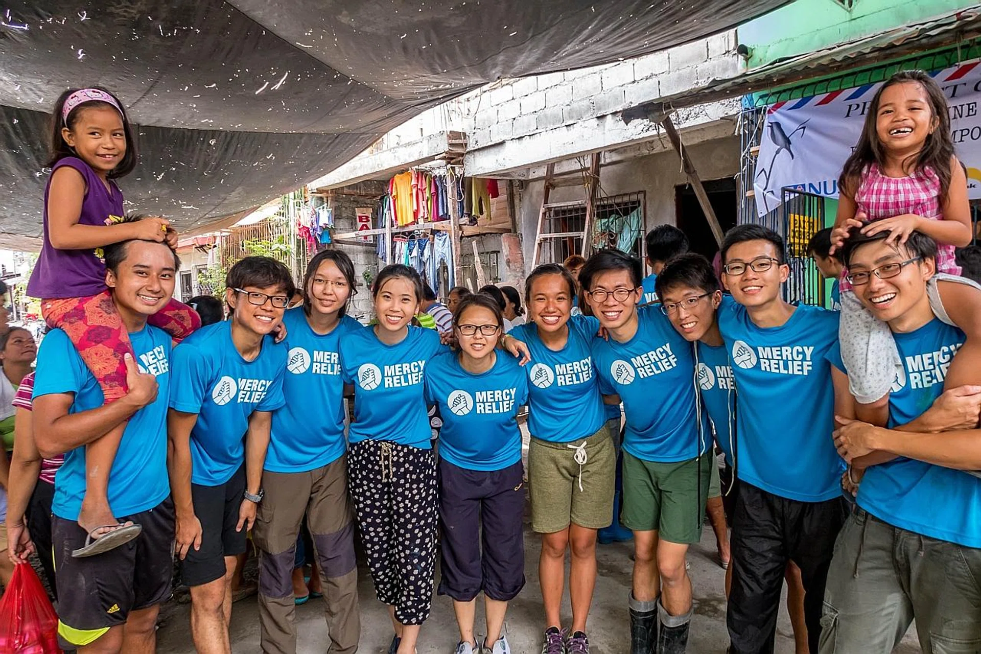 Mercy Relief provides emergency aid, such as water and sanitation, healthcare, shelter, education and livelihood in the aftermath of a disaster. 