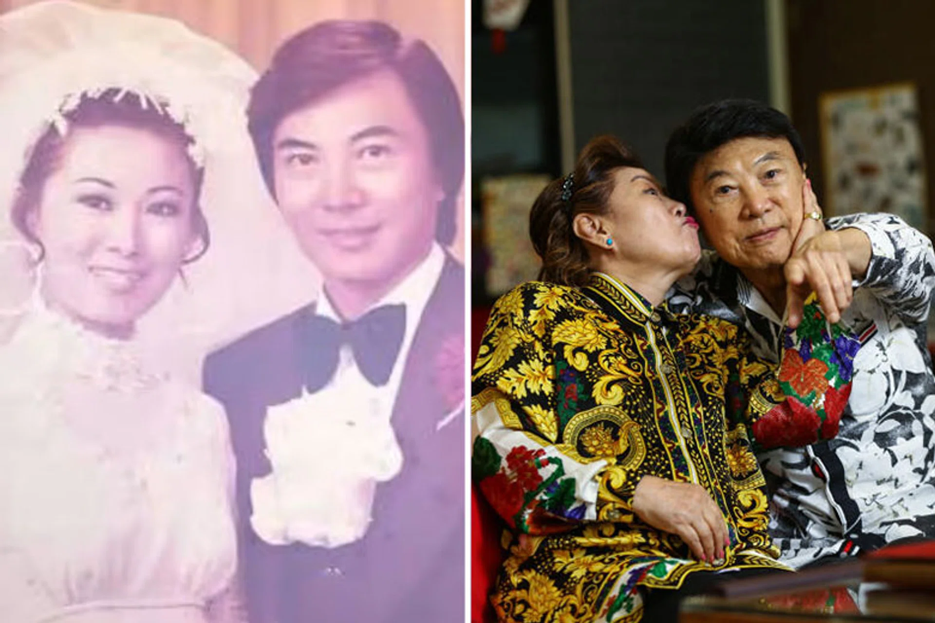 Actress Jin Yinji and her husband Anthony Lee.