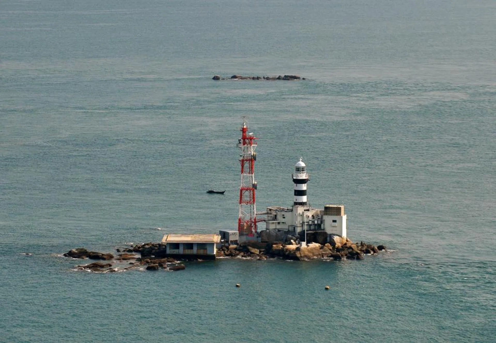 Pedra Branca (above) is claimed by both Singapore and Malaysia. 