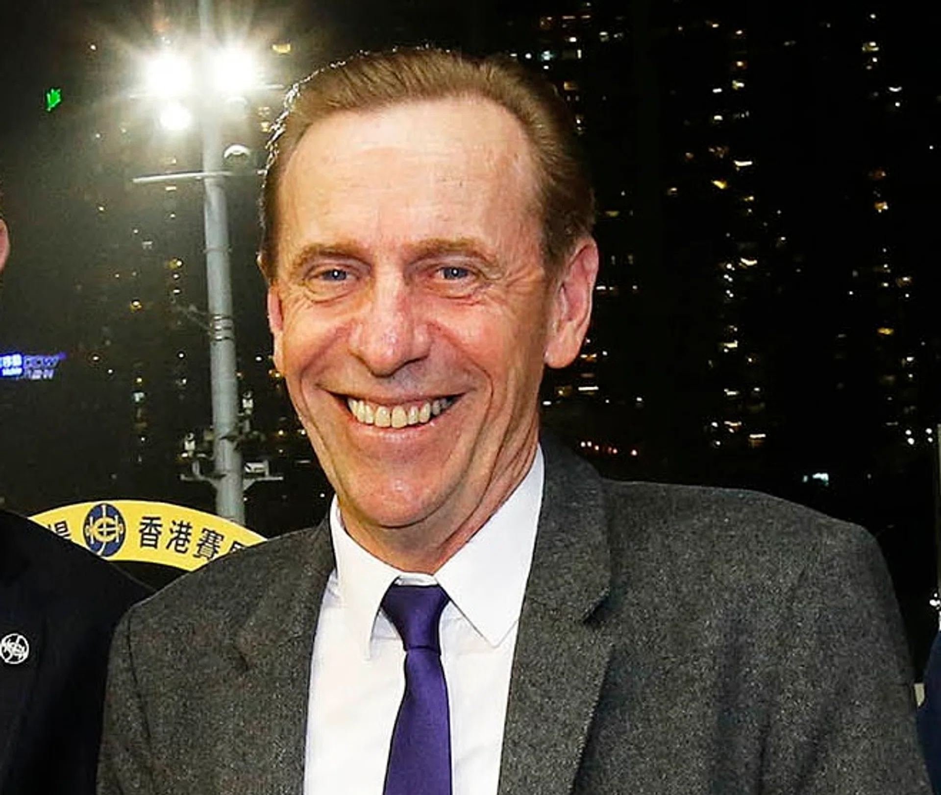 A delighted trainer John Size after saddling his 1,000th Hong Kong winner. 