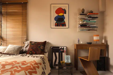 Mr Tawin's home features eclectic and mid-century influences inspired by his Indonesian and Thai heritage.