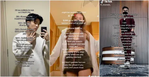 TikTokers renting themselves out as CNY, Valentine's Day dates