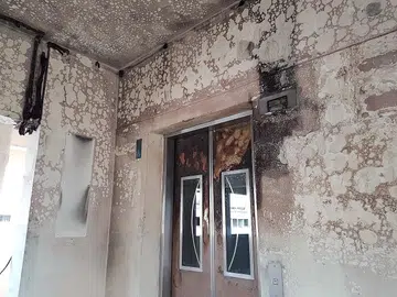 Residents blocked from staircase escape due to fire at lift landing