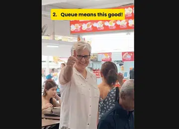 'Ang Moh Ah Ma' wins netizens' hearts by learning Singaporean habits