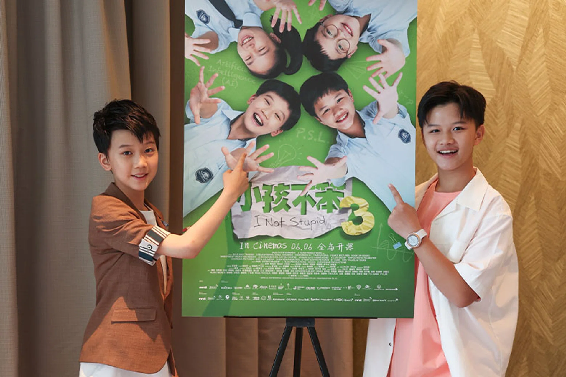 Zhou Yuchen and Camans Kong star as rivals in Jack Neo's I Not Stupid 3.