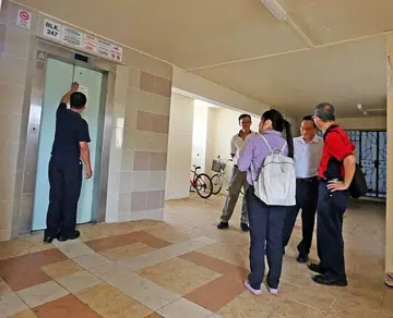 Elderly mobility device user dies after falling out of lift