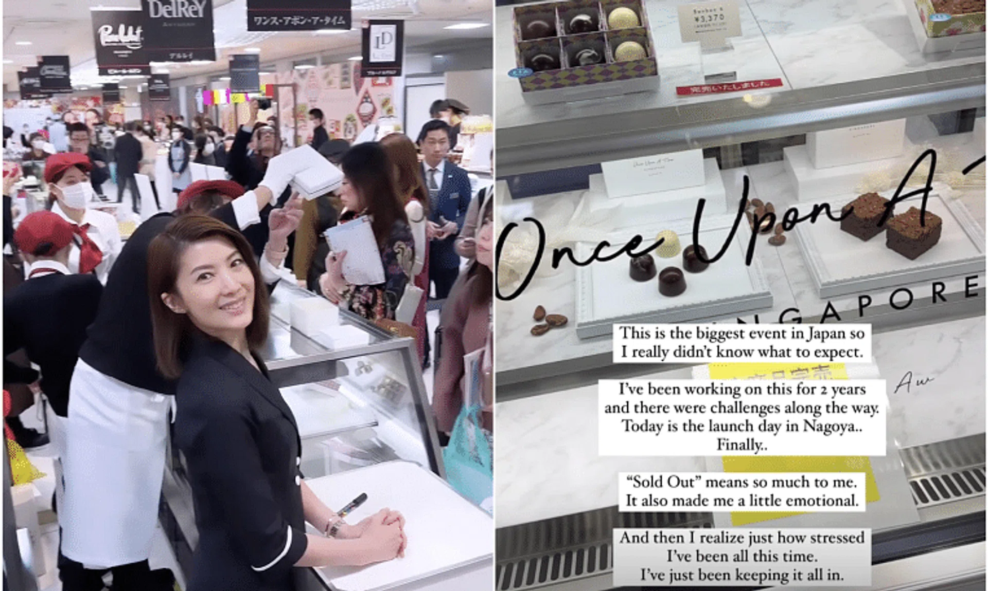 Jeanette Aw’s booth is part of a 28-day chocolate fair called Amour du Chocolate, which will run until Valentine’s Day.