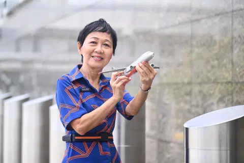 Flight attendant Vicky Wee has racked up 42 years of experience in a role she describes as