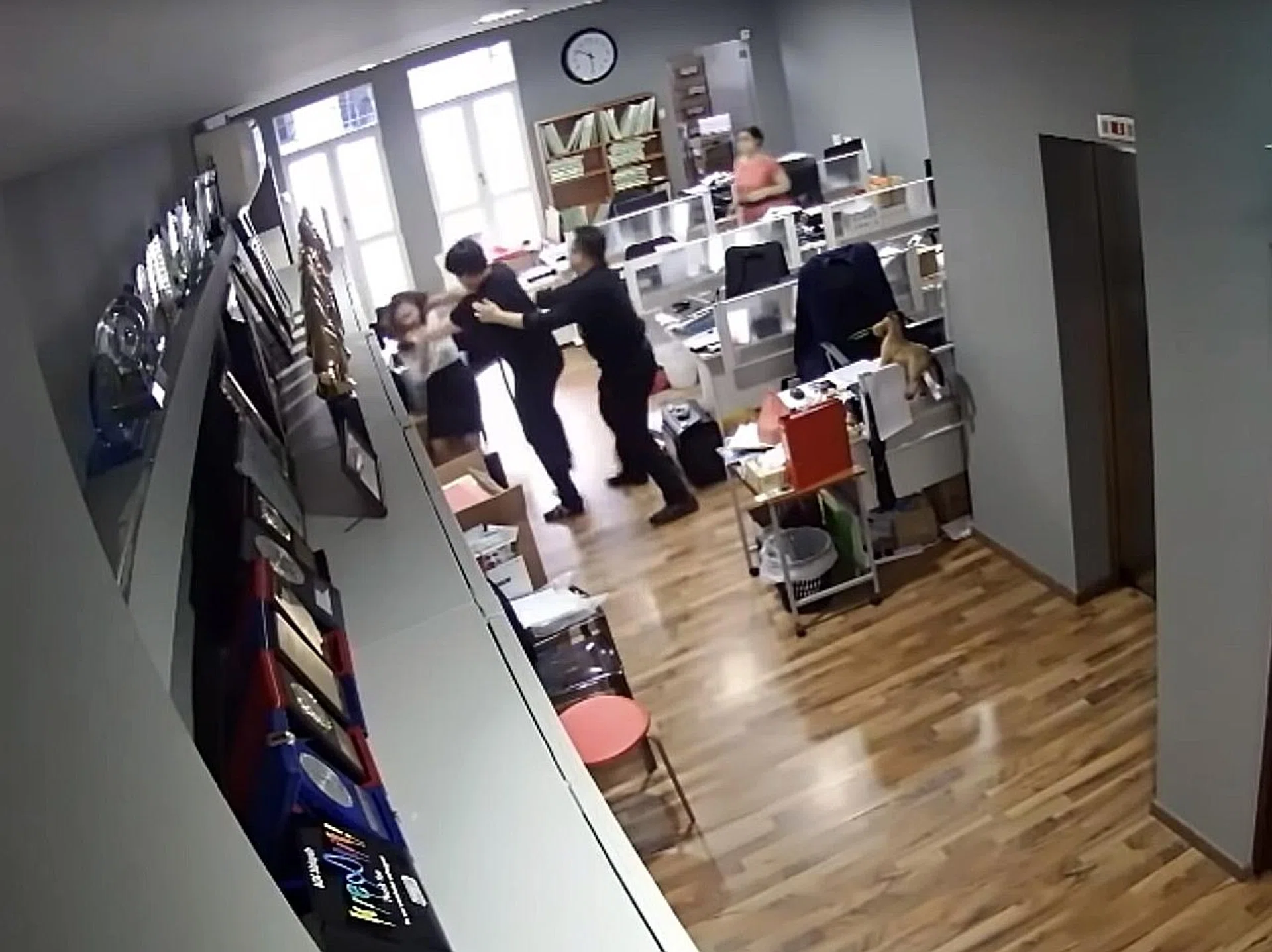 Samuel Seow admitted before a disciplinary tribunal to eight charges involving three women employees after being caught on video (above). 