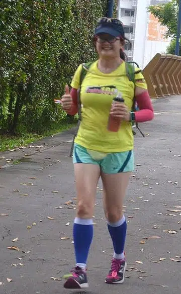 She runs 74km race to overcome grief