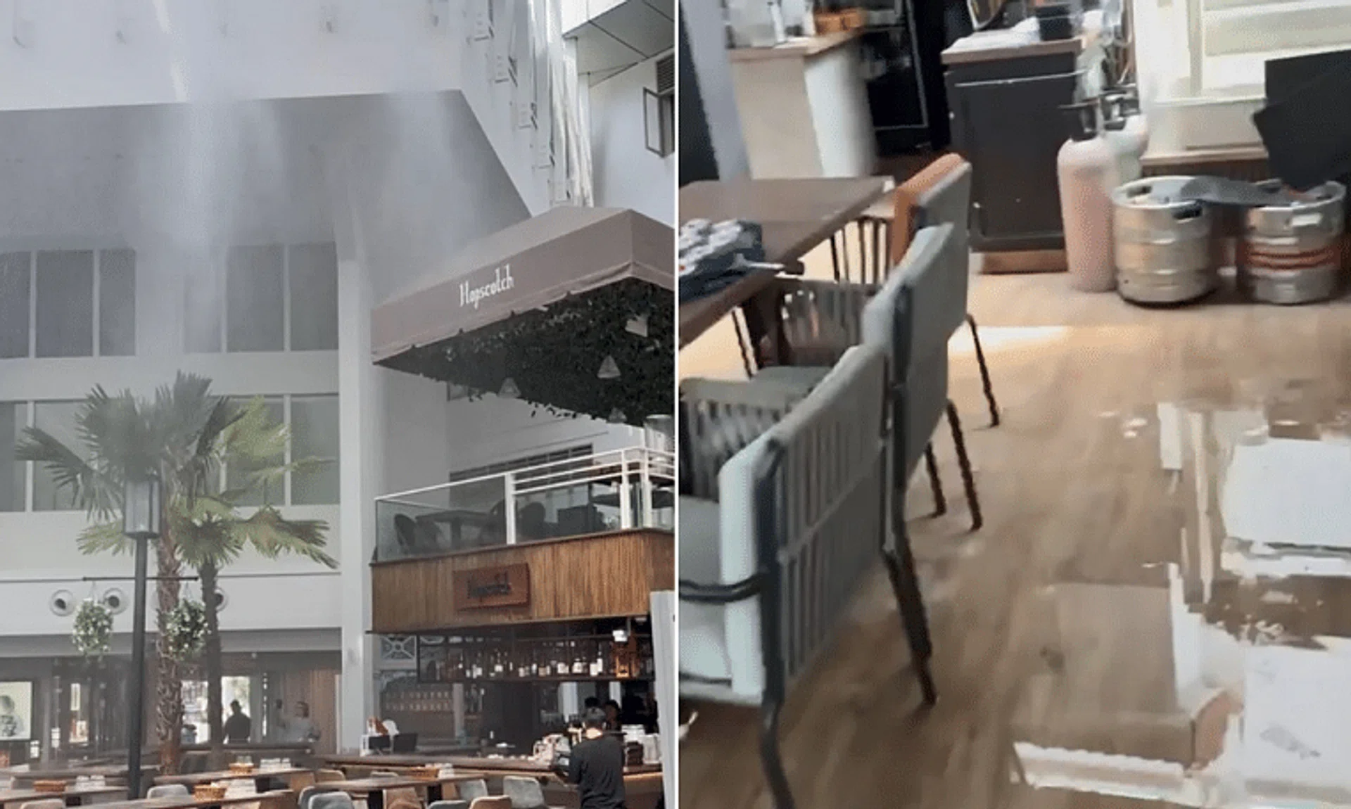 One affected eatery on the ground floor of the mall estimated the total cost of its damage to be about $60,000 to $80,000.