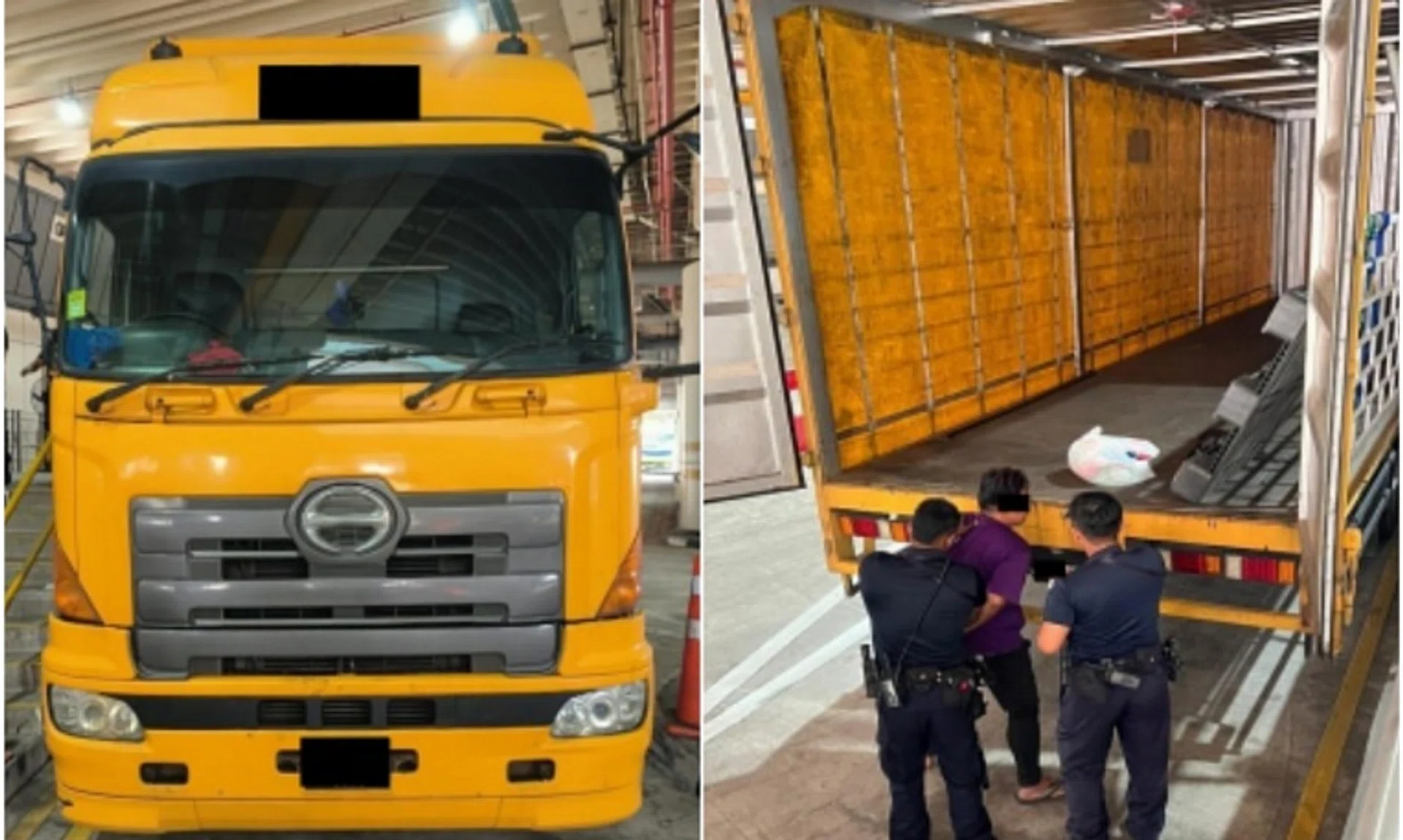 The foreign national, who had his passport seized, tried to return to Malaysia by hiding in the cargo compartment of a lorry on July 19.