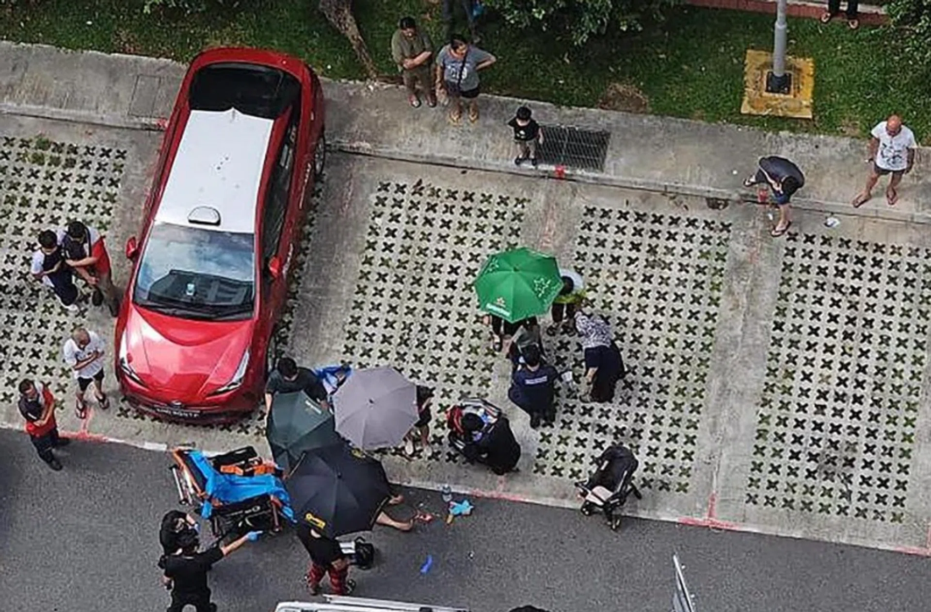 The accident occurred on March 13, 2023, at the carpark of Block 326 Woodlands Street 32 and his daughter died that same day.