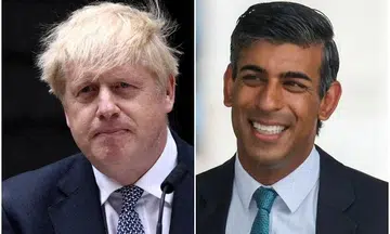 Boris Johnson, Rishi Sunak lead race to become Britain's next prime minister