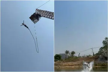 'I could have lost my life': Tourist's bungee cord snaps in mid-air in Thailand