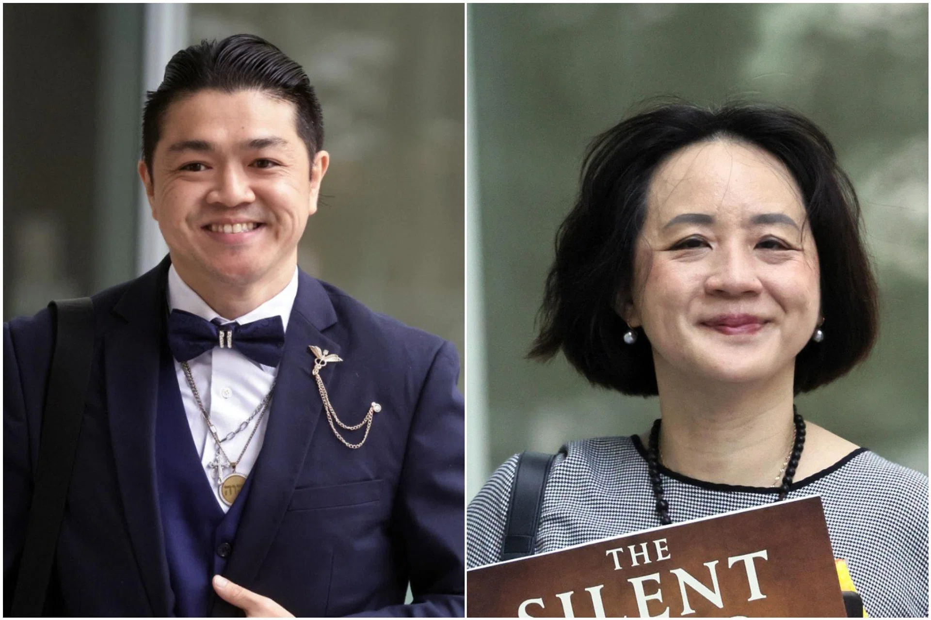 Statements made by suspended doctor Jipson Quah (left) implicating his co-accused Iris Koh were deemed to be admissible in court.