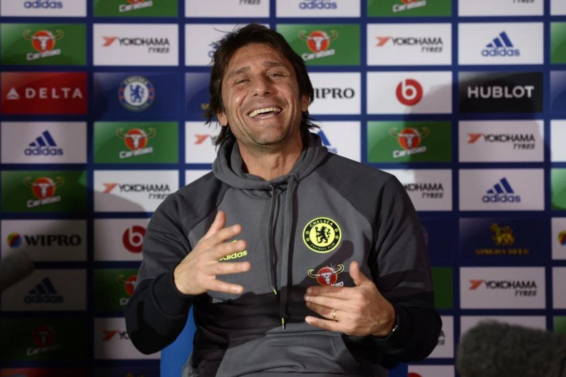 Chelsea boss Antonio Conte has plenty of reason to smile despite a tough match this week against Manchester City.