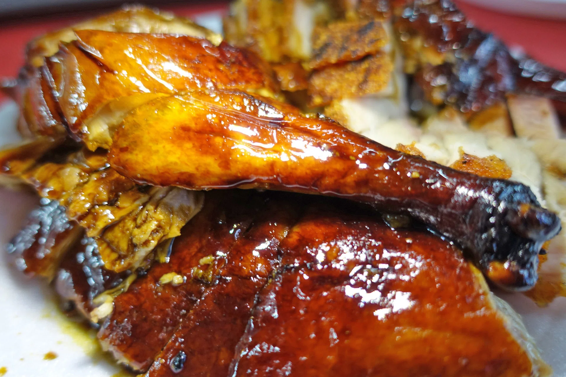 Chao Ji's roast duck and char siew.
