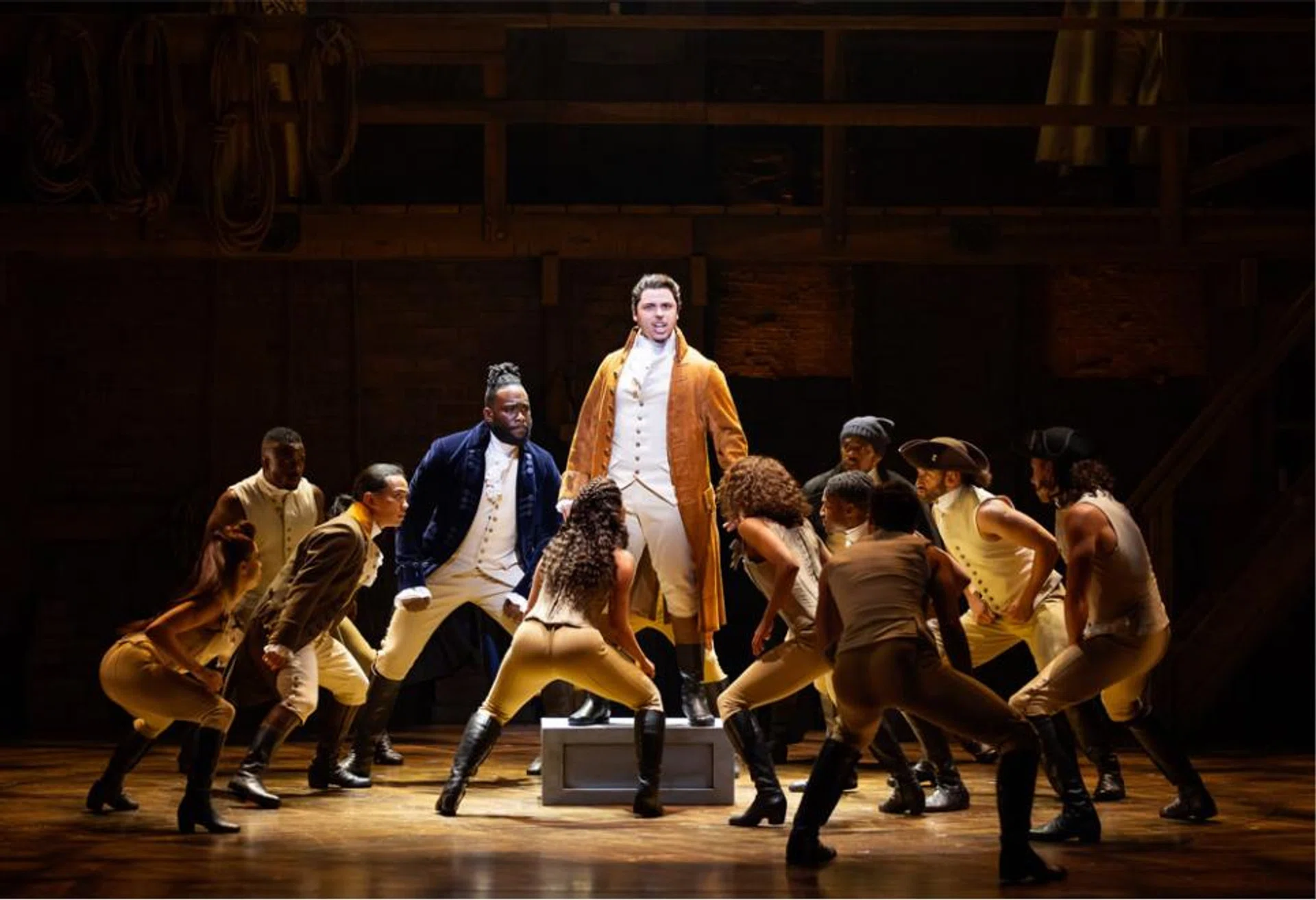 Jason Arrow plays Alexander Hamilton in the hit Broadway production. 
