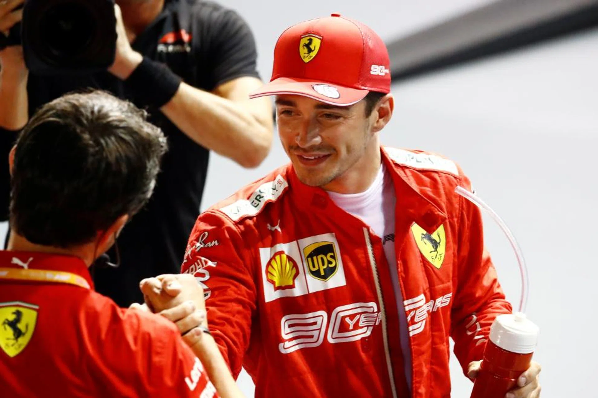 Charles Leclerc put behind a disappointing practice session to finish in pole position for Sunday's Singapore GP.