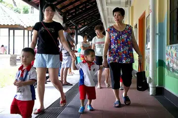 Parents take time off work for child's first day of school