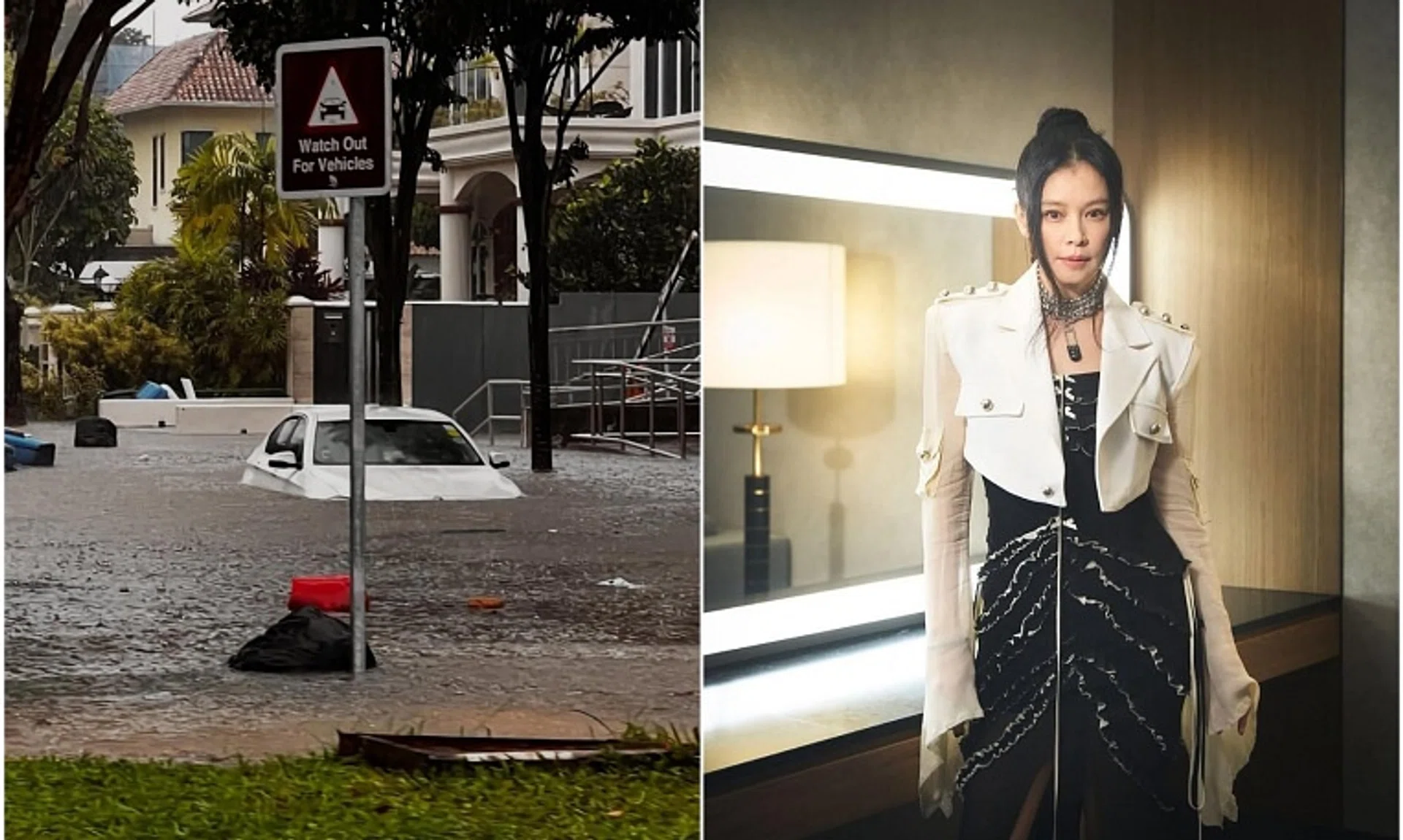 Vivian Hsu posted photos of the flash floods on social media on Dec 29.