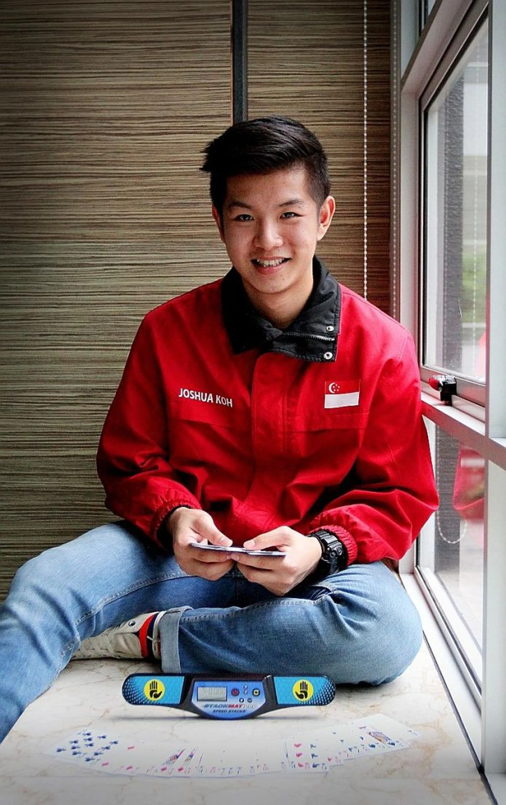 BRAIN POWER: Mr Joshua Koh can commit 1,088 decimal digits and 520 playing cards to memory in an hour.