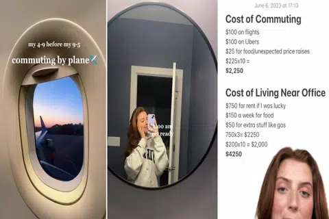 US student takes a flight to her internship every week, says it's cheaper than renting