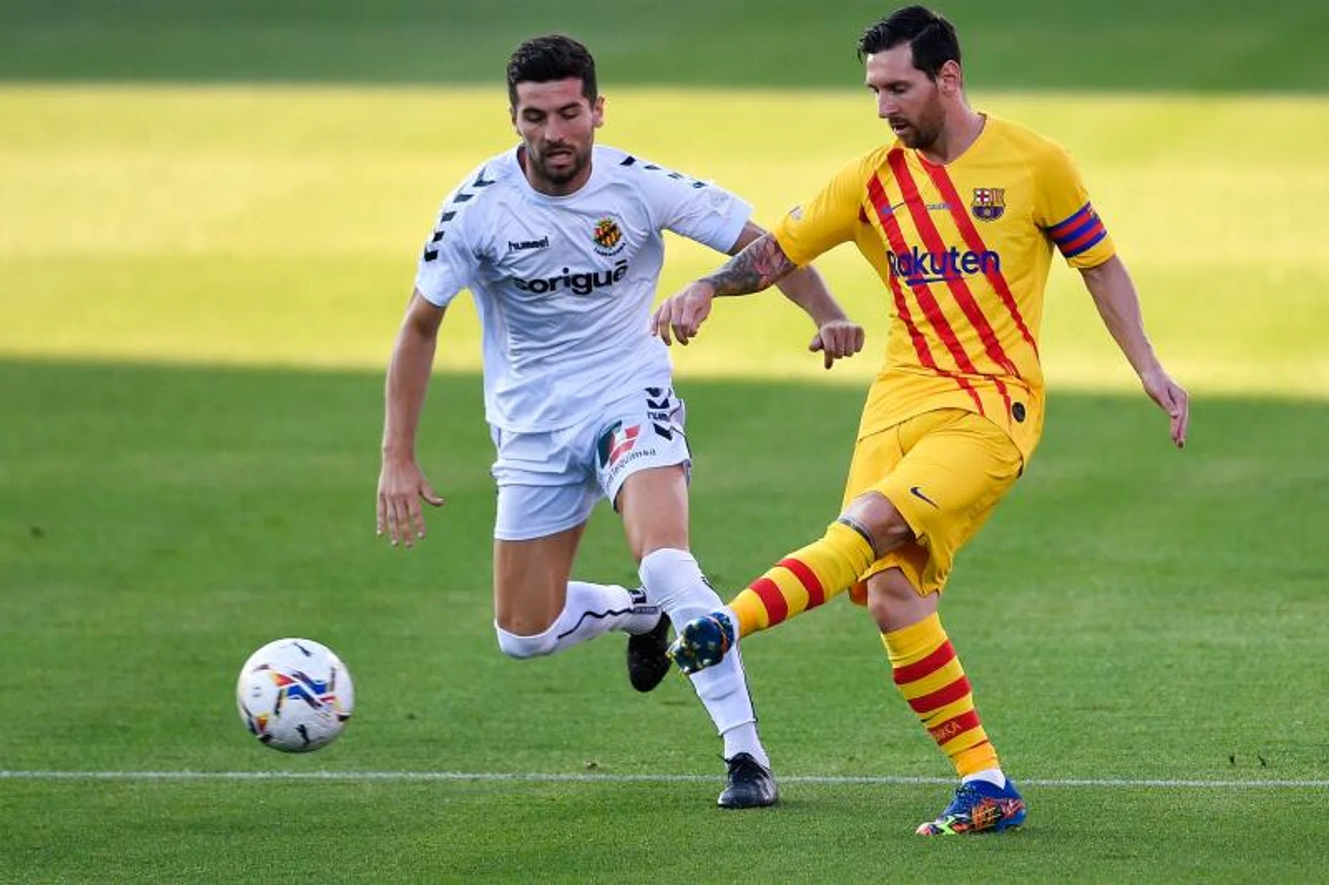 Lionel Messi was given the armband in their pre-season friendly despite wanting to leave Barcelona earlier.