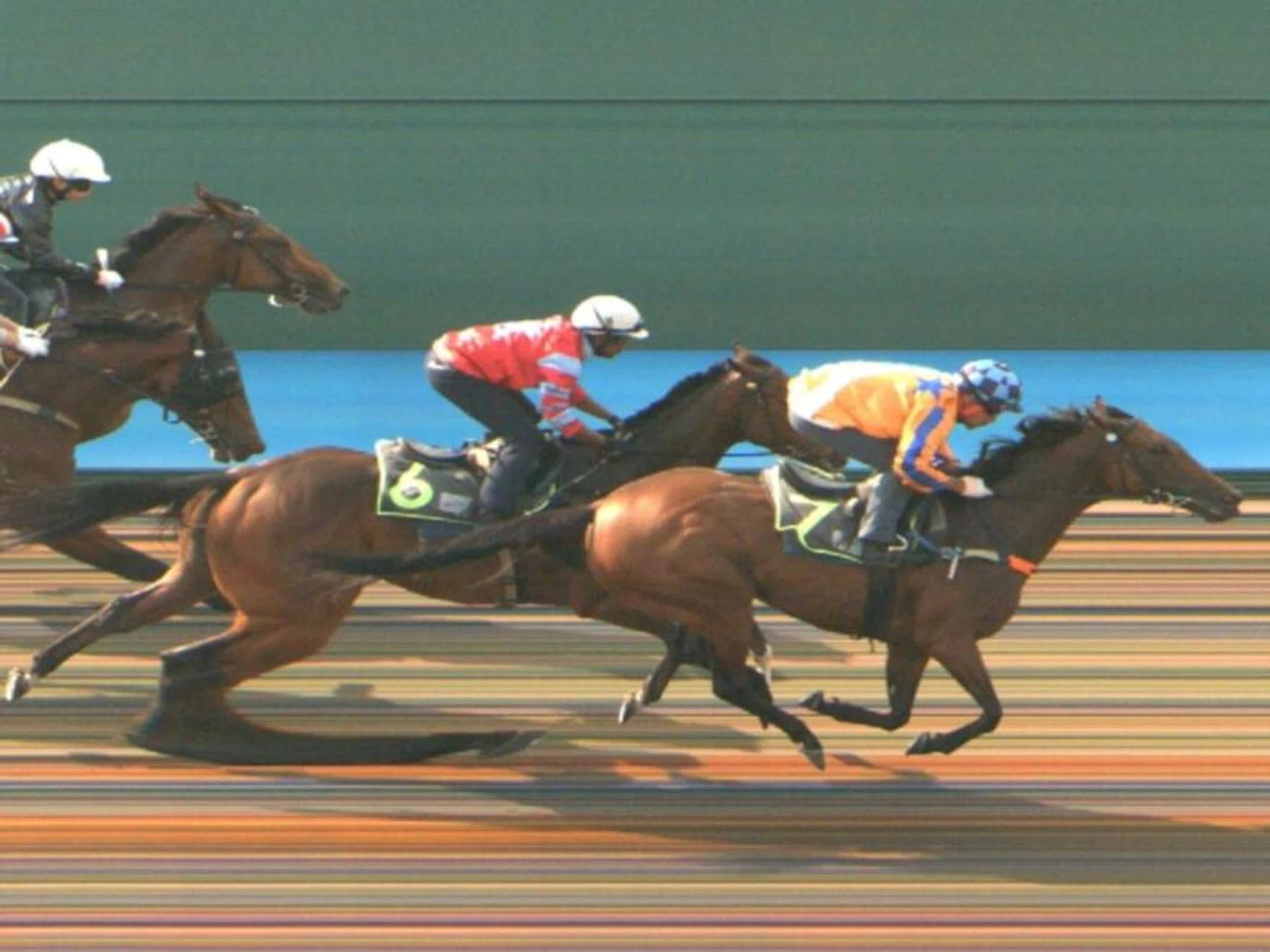 The Donna Logan-trained Istataba darting home at the barrier trials on July 25 to beat the James Peters-trained Legend Of Niagara by 1/2-length.
