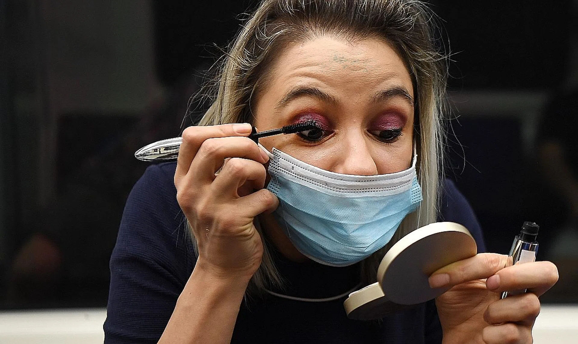 Make-up for the cheeks and lips take a backseat when wearing a face mask. 