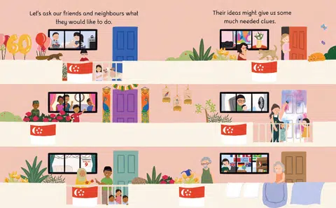 All sales proceeds from the picture book Singapore Is 60: Celebrate With Us! will go to the President's Challenge.