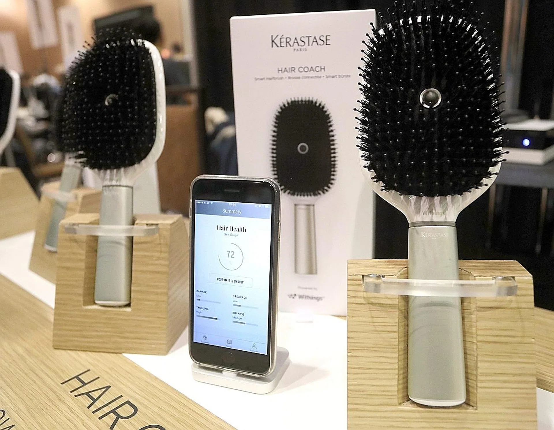 Hair Coach, the world's first smart hairbrush, will monitor your hand movements to determine if you are brushing your hair in the correct direction and with the right amount of force. 