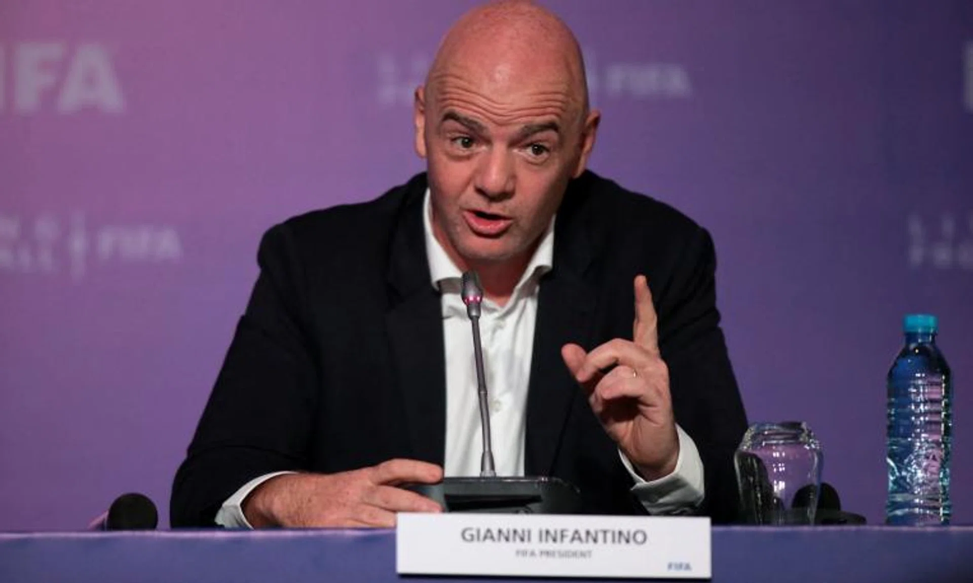 Mr Gianni Infantino stressed the importance of making football more inclusive for countries outside of Europe.