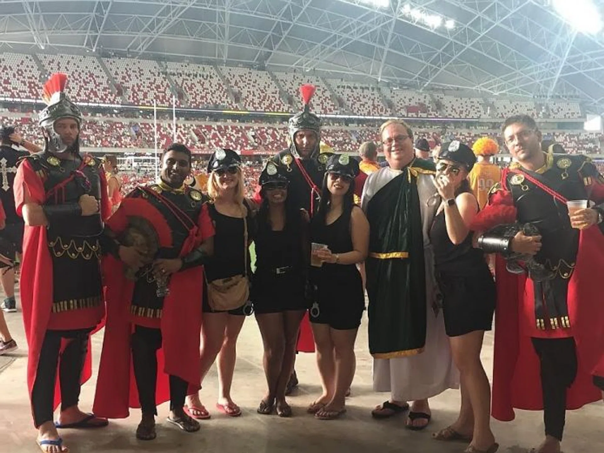 COLOURFUL SPECTACLE: Fans at this year's edition turned up to support their teams in creative ways.