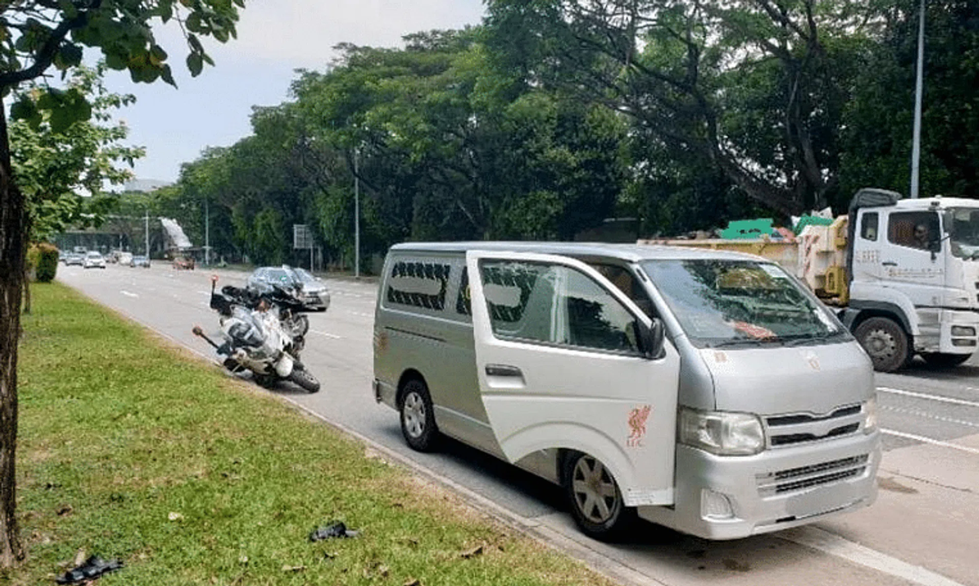 The man had failed to stop for checks by the Traffic Police and sped off instead. 