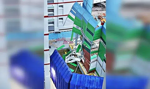 Construction of MRT station in Pasir Ris halted after noise barrier panels wrecked