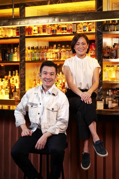 Jigger & Pony co-founders Indra Kantono (left) and Gan Guoyi.