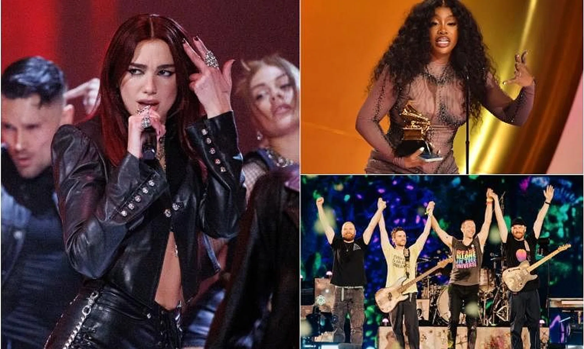 Dua Lipa, SZA and Coldplay will headline the 2024 Glastonbury music festival.