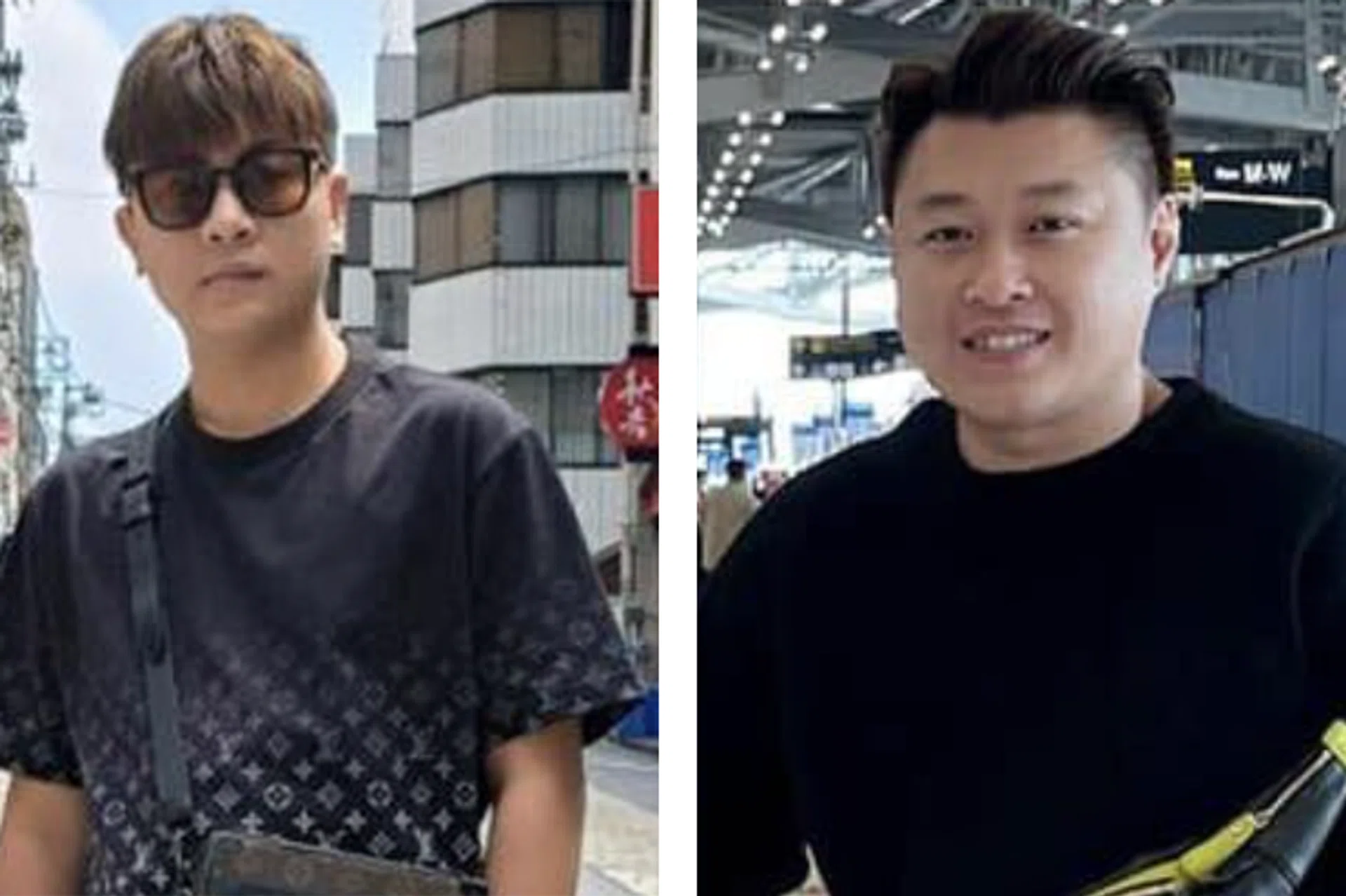 Live streamers Zzen Chan (left) and Elvin Low.