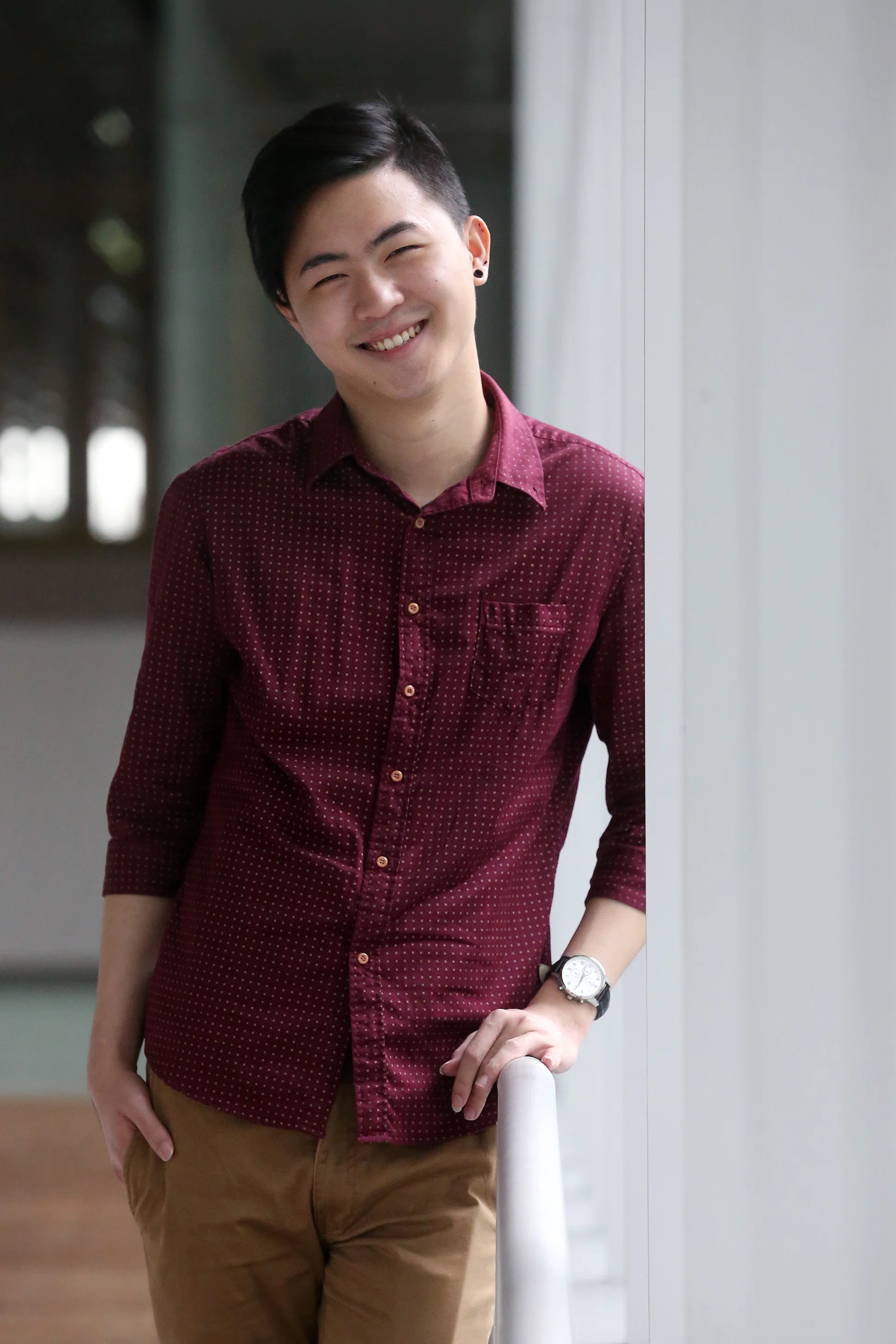 TOP STUDENT: Mr Ng Jia Wei is graduating as the valedictorian of his batch.