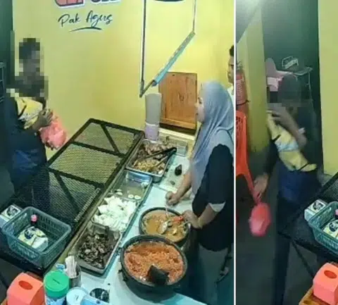 Man in tears after begging for food at restaurant and receiving it