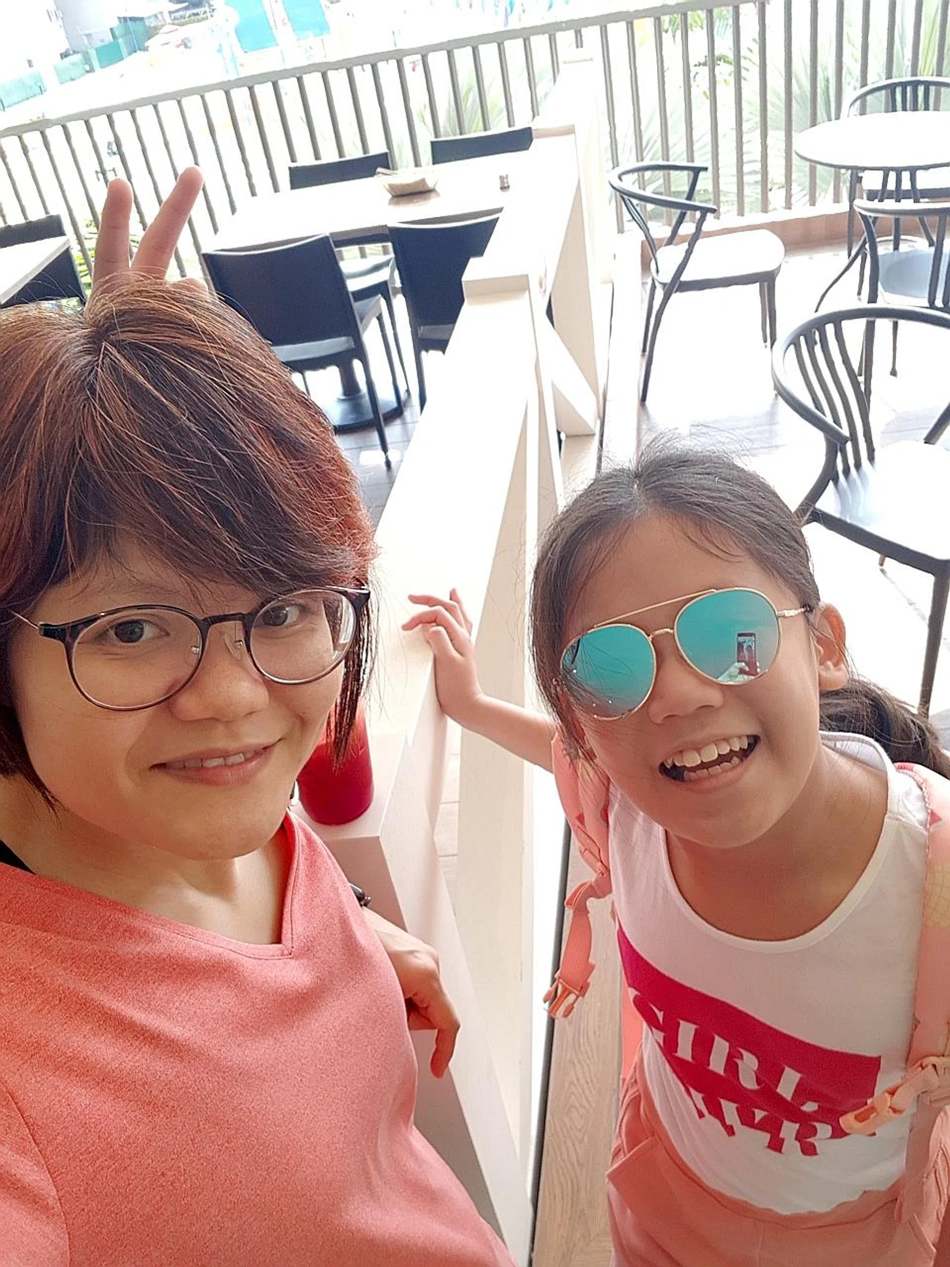 (Above) Ms Lim Ai Ling with her daughter last year following her battle with cervical cancer.