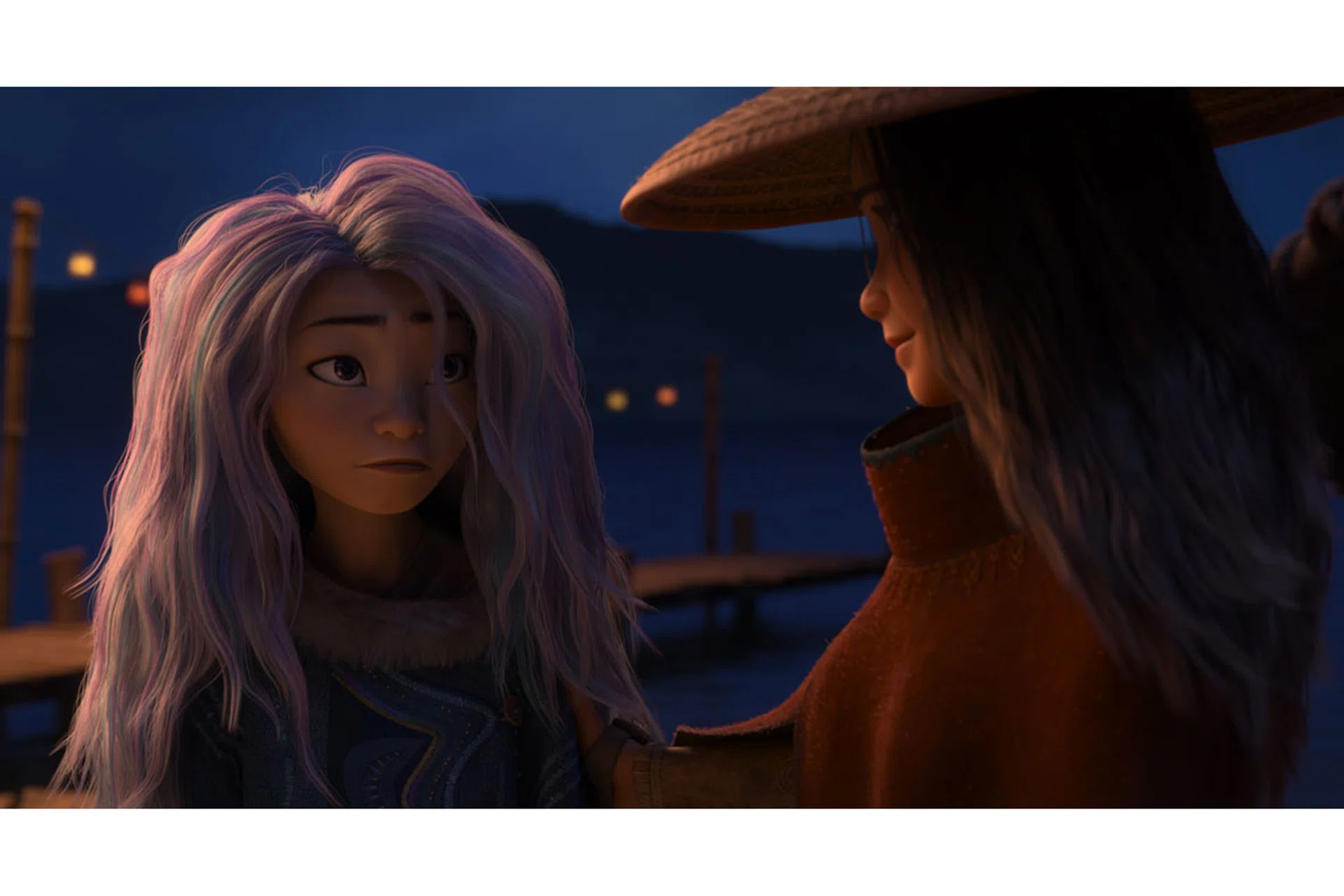 Awkwafina and Kelly Marie Tran voice Sisu and Raya respectively in Raya And The Last Dragon (above). 